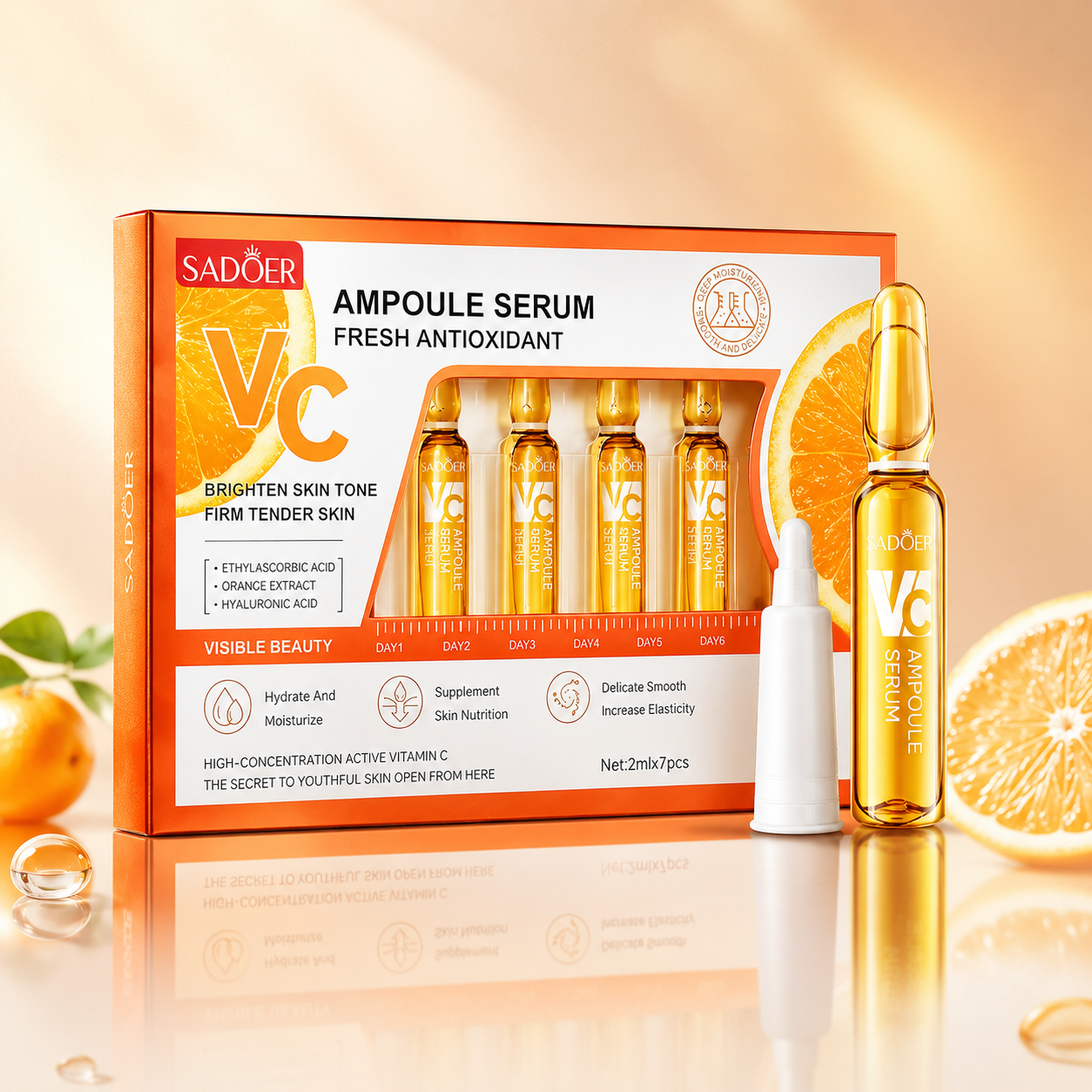 Tratamiento Intensivo de Vitamina C | Ampollas Faciales 7 Días