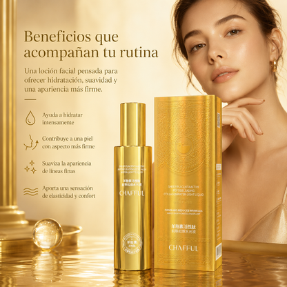 Sérum Facial CHAFFUL con Péptidos Activos, Colágeno y Ácido Hialurónico 100ml – Cuidado Antiedad, Firmeza e Hidratación