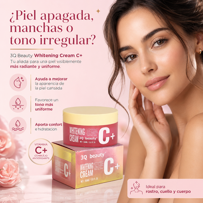 Crema Facial Antioxidante Iluminadora 3Q Beauty con Vitamina C 150 ml | Tono Uniforme, Hidratación y Glow Saludable