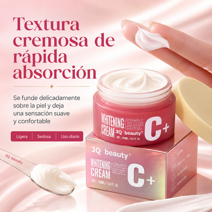 Crema Facial Antioxidante Iluminadora 3Q Beauty con Vitamina C 150 ml | Tono Uniforme, Hidratación y Glow Saludable