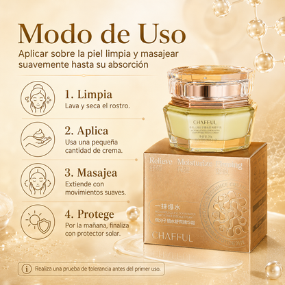 Crema Facial CHAFFUL Micromolecular Lock in Water 50g | Hidratante, Calmante y Suavizante para Piel Seca
