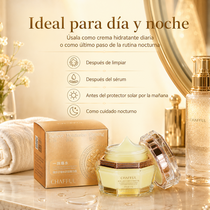 Crema Facial CHAFFUL Micromolecular Lock in Water 50g | Hidratante, Calmante y Suavizante para Piel Seca
