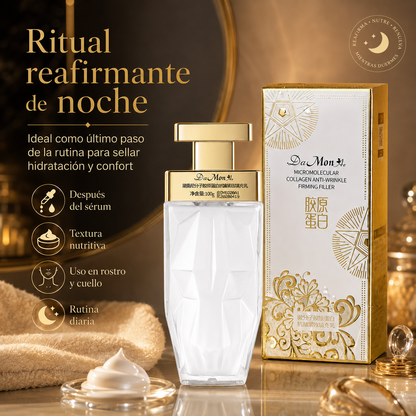 Crema Facial DaMonAe con Colágeno Micromolecular 100g | Antiarrugas, Reafirmante e Hidratante Intensiva