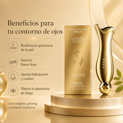 TVLV Crema Reafirmante y Lifting para Contorno de Ojos con Colágeno, Ginseng y Extractos Botánicos — 30 g
