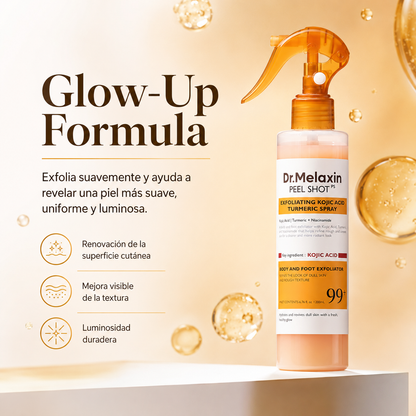 Dr. Melaxin Peel Shot Spray Exfoliante de Ácido Kójico y Cúrcuma