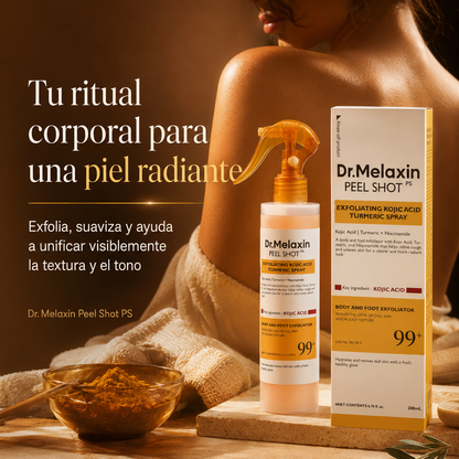 Dr. Melaxin Peel Shot Spray Exfoliante de Ácido Kójico y Cúrcuma