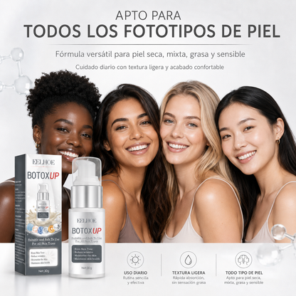 EELHOE Botox Up Sérum Facial Antiarrugas 30 g | Efecto Tensor, Niacinamida, Vitamina C y Péptidos