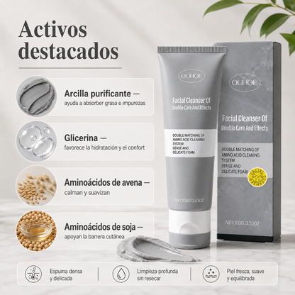 Gel Limpiador Facial con Arcilla OUHOE 100 g