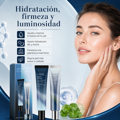 Dúo Facial Día y Noche con Centella Asiática – Rutina Hidratante y Anti-Edad 24H