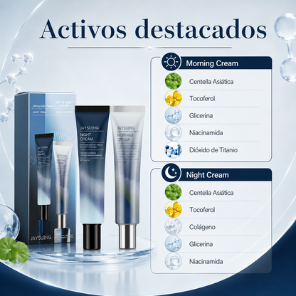 Dúo Facial Día y Noche con Centella Asiática – Rutina Hidratante y Anti-Edad 24H