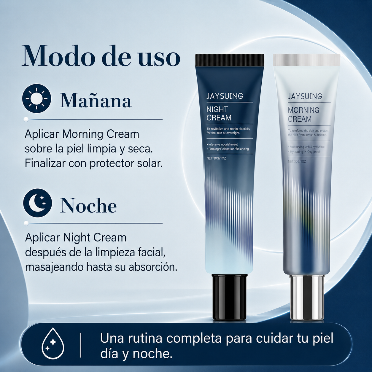 Dúo Facial Día y Noche con Centella Asiática – Rutina Hidratante y Anti-Edad 24H