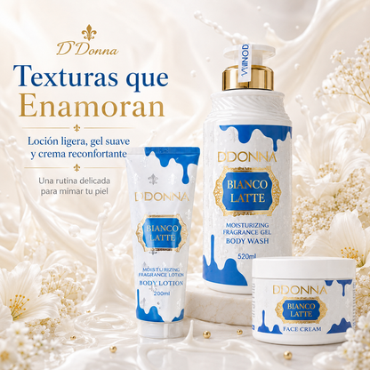 Kit D’DONNA Bianco Latte | Ritual Gourmand de Limpieza, Hidratación y Suavidad