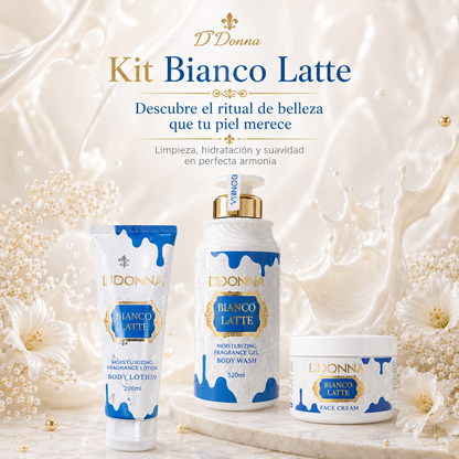 Kit D’DONNA Bianco Latte | Ritual Gourmand de Limpieza, Hidratación y Suavidad