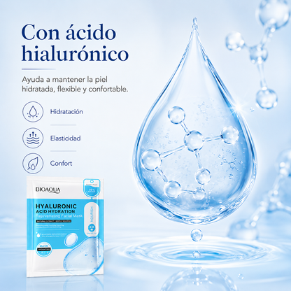 Mascarilla Facial Hidratante con Ácido Hialurónico | Hidratación Intensiva y Efecto BB Glow