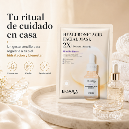 Mascarilla Facial de Ácido Hialurónico 30 g | Hidratación Intensiva y Efecto Piel Radiante