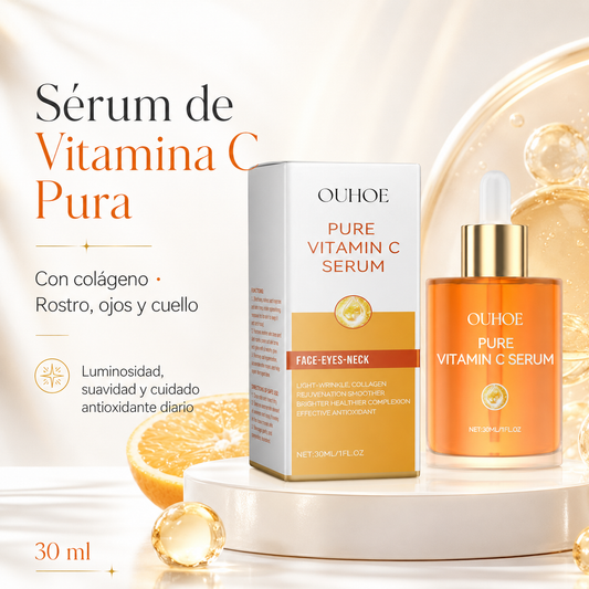 Sérum Facial de Vitamina C Pura con Colágeno OUHOE 30 ml