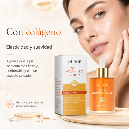 Sérum Facial de Vitamina C Pura con Colágeno OUHOE 30 ml