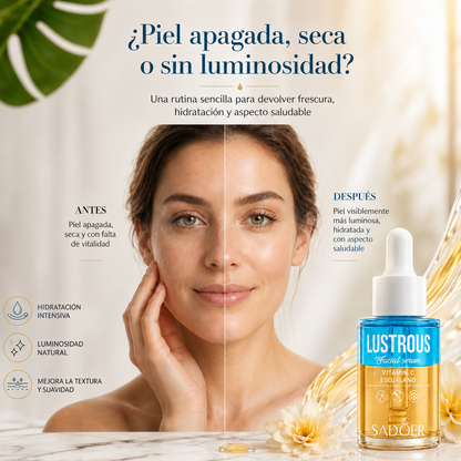 Sérum Bifásico SADOER con Vitamina C y Escualano 30 ml | Luminosidad, Hidratación y Piel Radiante